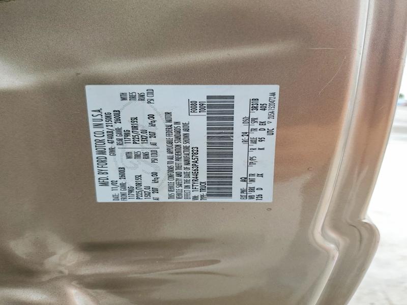 2003 Ford Ranger მანქანა იყიდება აუქციონზე, vin: 1FTYR44E63PA57823, აუქციონის ნომერი: 68074716