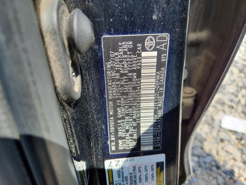 Aukcja sprzedaży 2008 Toyota Matrix, vin: 2T1KR32EX8C694545, numer aukcji: 68856496