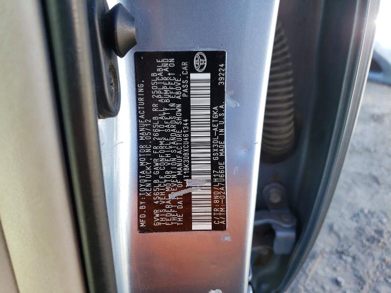 Aukcja sprzedaży 2012 Toyota Avalon, vin: 4T1BK3DBXCU461344, numer aukcji: 68255916