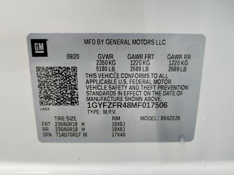 Aukcja sprzedaży 2021 Cadillac Xt4, vin: 1GYFZFR48MF017506, numer aukcji: 67399986