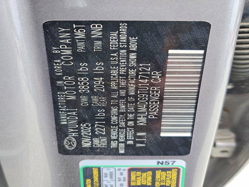 70522916 :رقم المزاد ، KMHLM4DG9TU147121 vin ، 2026 Hyundai Elantra مزاد بيع