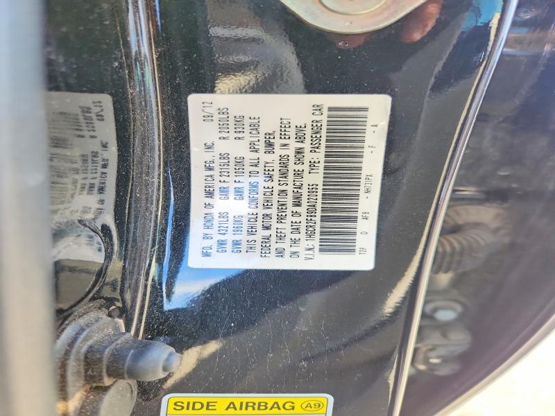 67283866 :رقم المزاد ، 1HGCR2F89DA020955 vin ، 2013 Honda Accord مزاد بيع