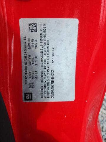 Aukcja sprzedaży 2013 Chevrolet Camaro, vin: 2G1FA1E37D9196202, numer aukcji: 68249986