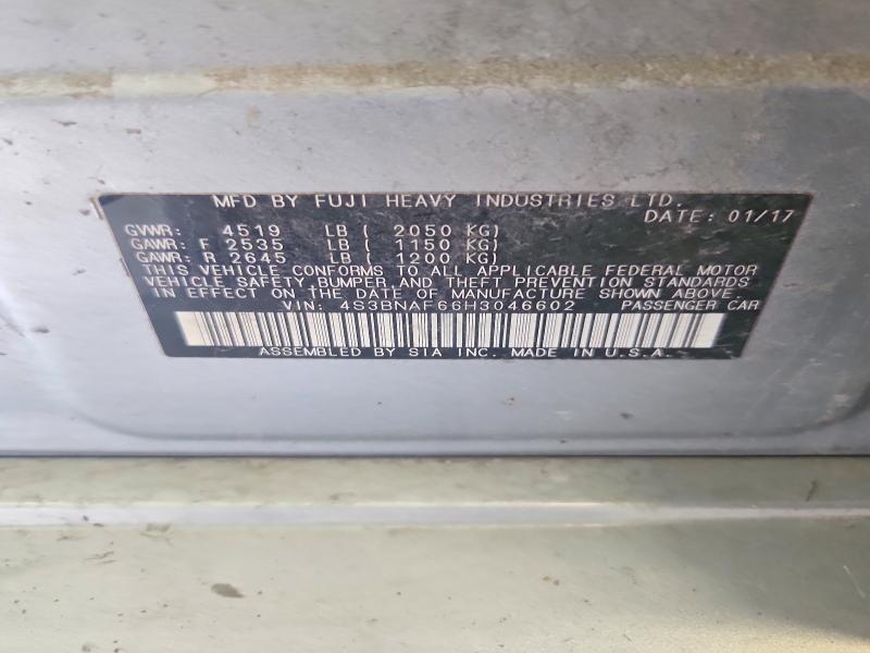 68950876 :رقم المزاد ، 4S3BNAF66H3046602 vin ، 2017 Subaru Legacy مزاد بيع
