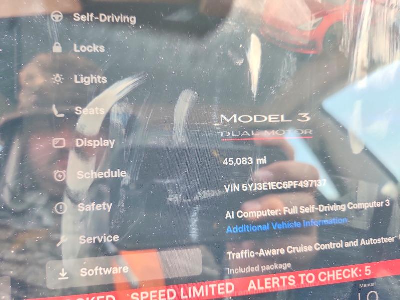 66885946 :رقم المزاد ، 5YJ3E1EC6PF497137 vin ، 2023 Tesla Model 3 مزاد بيع