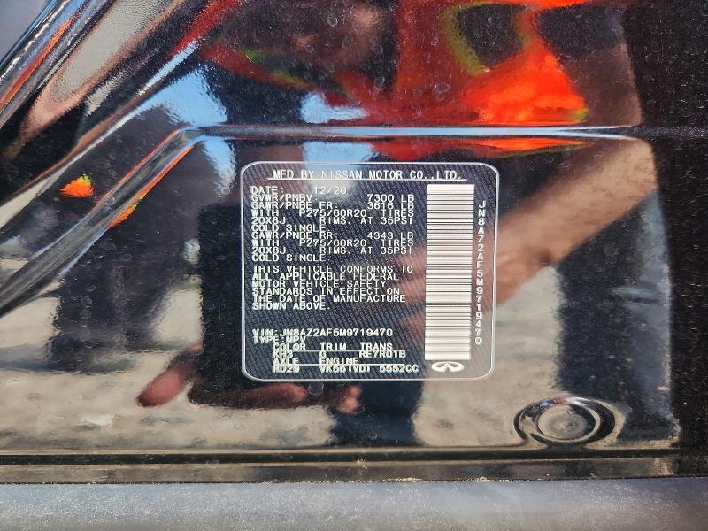 Aukcja sprzedaży 2021 Infiniti Qx80, vin: JN8AZ2AF5M9719470, numer aukcji: 67996976