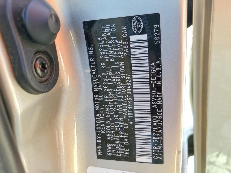 Продаж на аукціоні авто 2015 Toyota Camry, vin: 4T1BF1FK5FU948297, номер лоту: 69157156