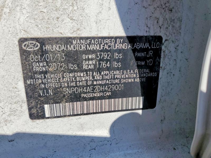 Продаж на аукціоні авто 2013 Hyundai Elantra, vin: 5NPDH4AE2DH429001, номер лоту: 67880636
