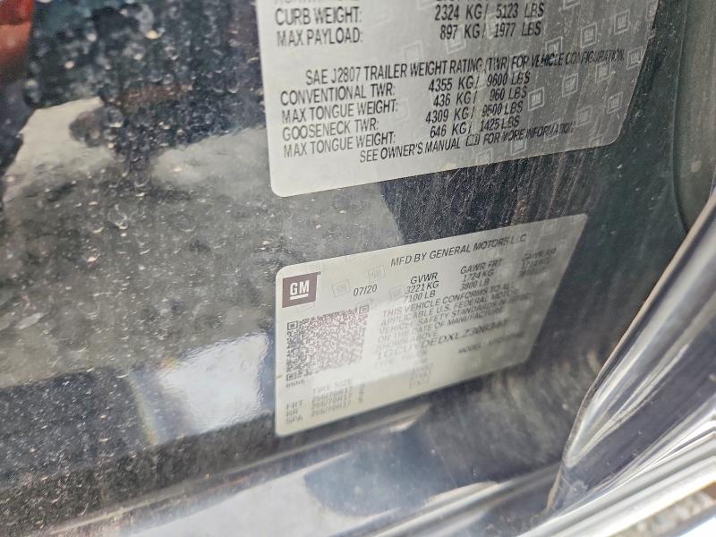 Продажа на аукционе авто 2020 Chevrolet Silverado, vin: 1GCUYDEDXLZ308340, номер лота: 69001906