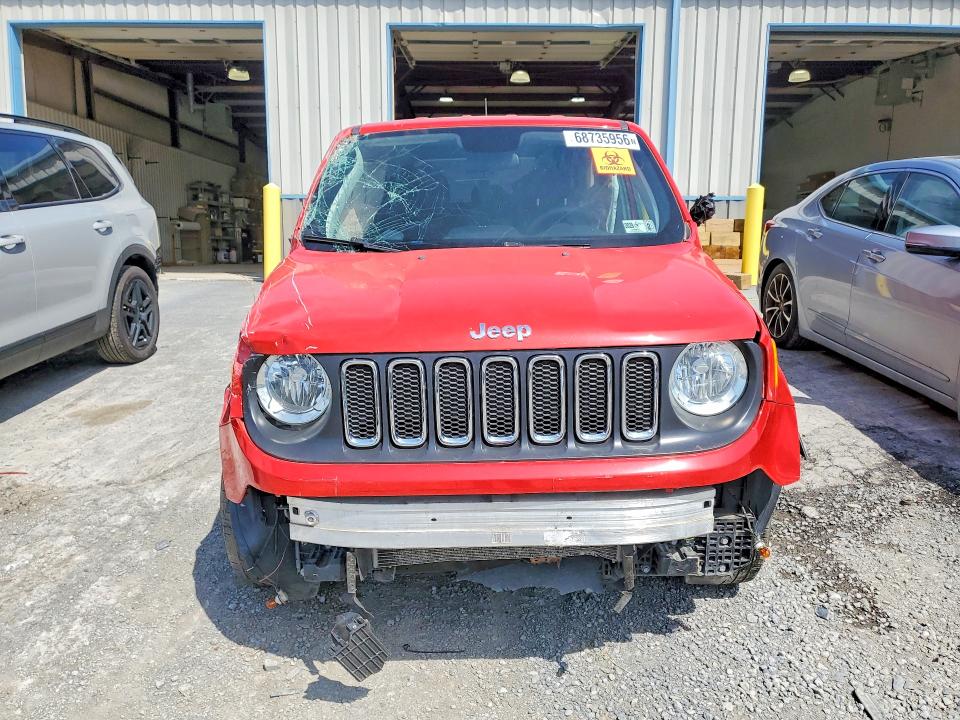 68735956 :رقم المزاد ، ZACCJBAB1JPJ37592         vin ، 2018 Jeep Renegade مزاد بيع