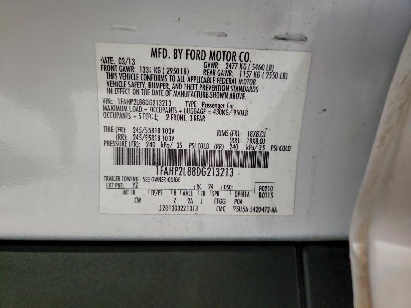 Продажа на аукционе авто 2013 Ford Taurus, vin: 1FAHP2L88DG213213, номер лота: 69896886