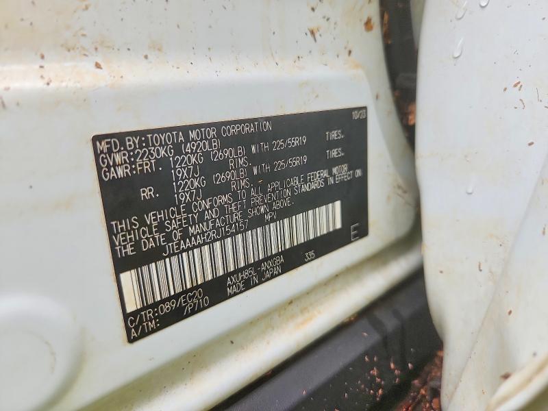 65755666 :رقم المزاد ، JTEAAAAH2RJ154157 vin ، 2024 Toyota Venza مزاد بيع