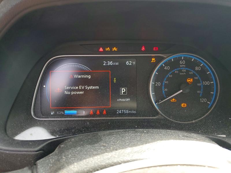 2022 Nissan Leaf მანქანა იყიდება აუქციონზე, vin: 1N4AZ1BV3NC560471, აუქციონის ნომერი: 69201596