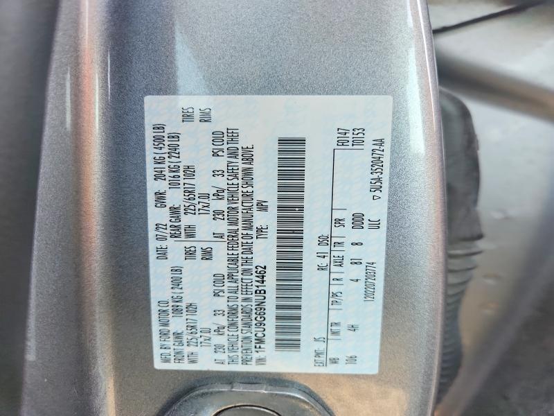 Продажа на аукционе авто 2022 Ford Escape, vin: 1FMCU9G69NUB14462, номер лота: 67313566