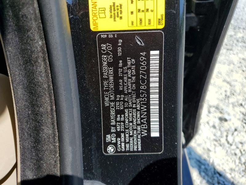 Aukcja sprzedaży 2008 Bmw 535, vin: WBANW13578CZ70694, numer aukcji: 66725006