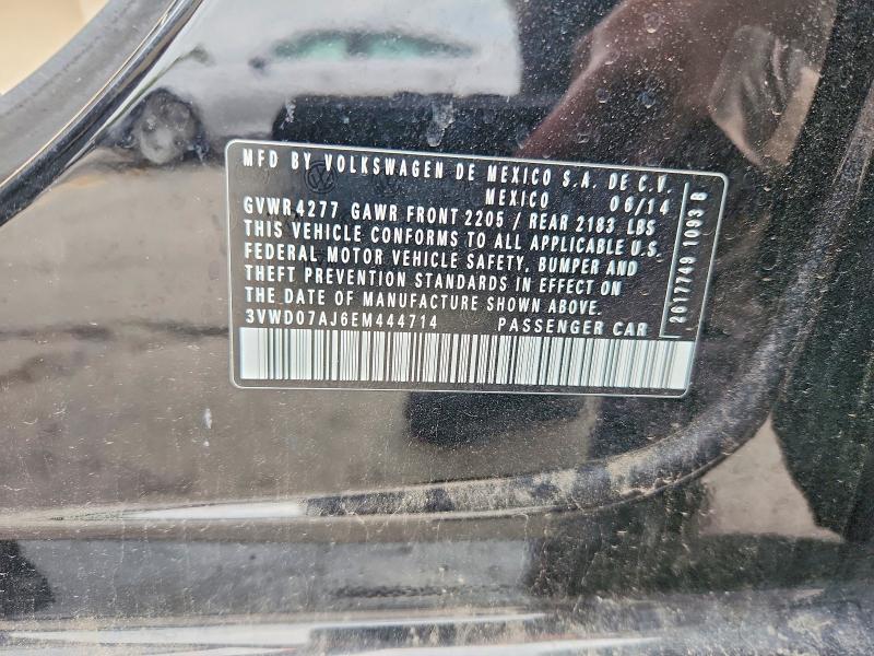 Продаж на аукціоні авто 2014 Volkswagen Jetta, vin: 3VWD07AJ6EM444714, номер лоту: 70348906