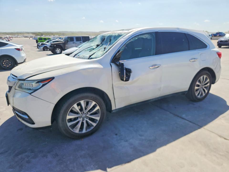 2016 Acura Mdx მანქანა იყიდება აუქციონზე, vin: 5FRYD3H49GB020192, აუქციონის ნომერი: 69035106