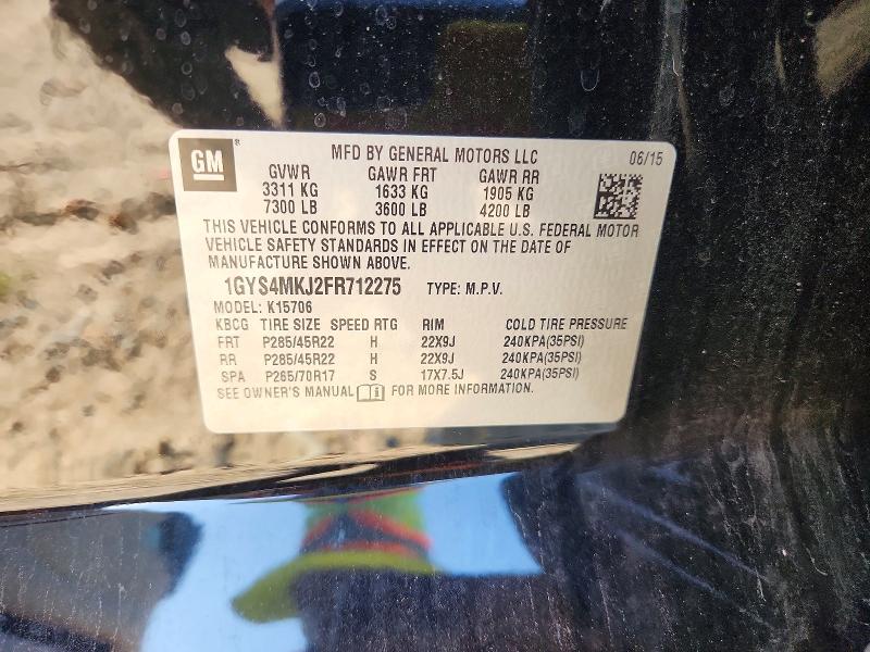 Продажа на аукционе авто 2015 Cadillac Escalade, vin: 1GYS4MKJ2FR712275, номер лота: 68445456