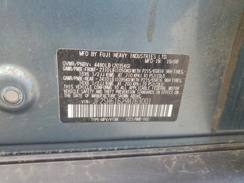 Aukcja sprzedaży 2009 Subaru Forester, vin: JF2SH61629H763001, numer aukcji: 69567976