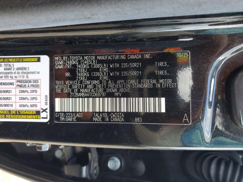 Aukcja sprzedaży 2026 Lexus Rx 350, vin: 2T2BAMBA4TC069797, numer aukcji: 68018756