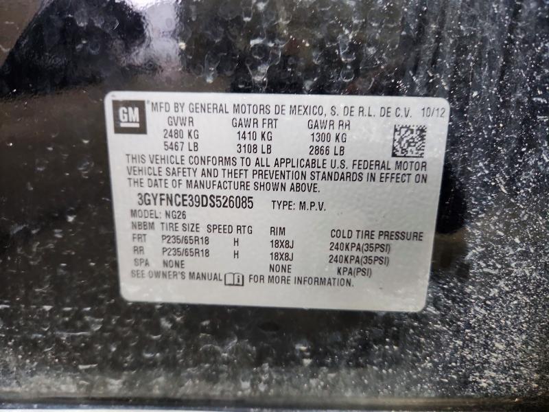 Продажа на аукционе авто 2013 Cadillac Srx, vin: 3GYFNCE39DS526085, номер лота: 70855396