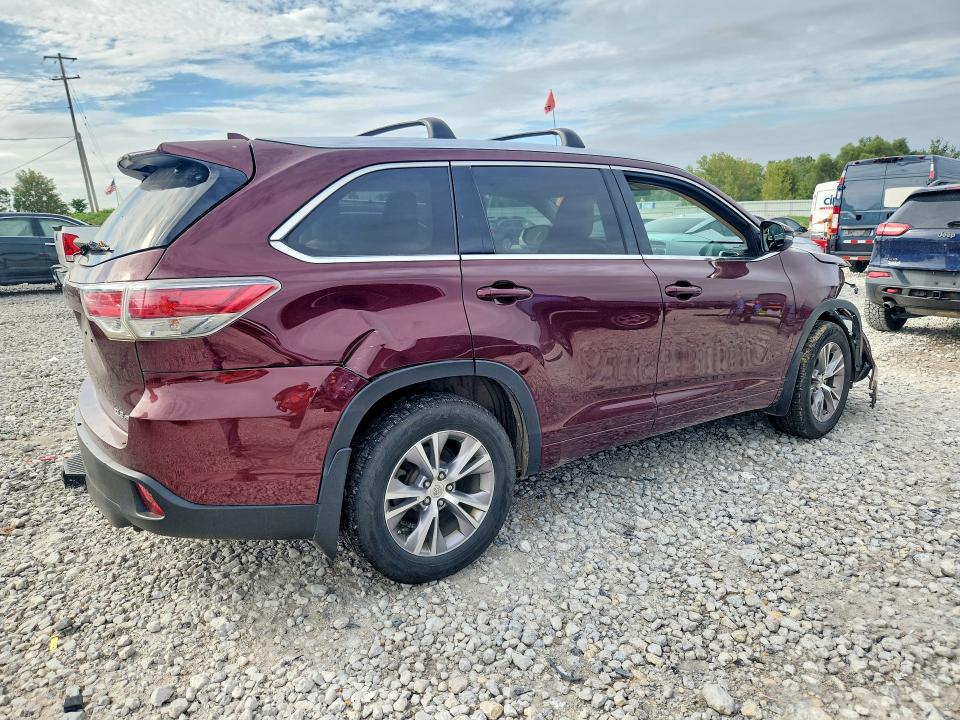 2015 Toyota Highlander მანქანა იყიდება აუქციონზე, vin: 5TDJKRFHXFS220770, აუქციონის ნომერი: 68838016