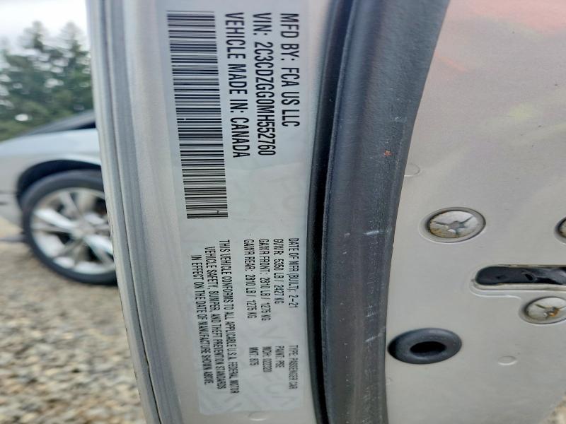 2021 Dodge Challenger მანქანა იყიდება აუქციონზე, vin: 2C3CDZGG0MH552760, აუქციონის ნომერი: 69802576