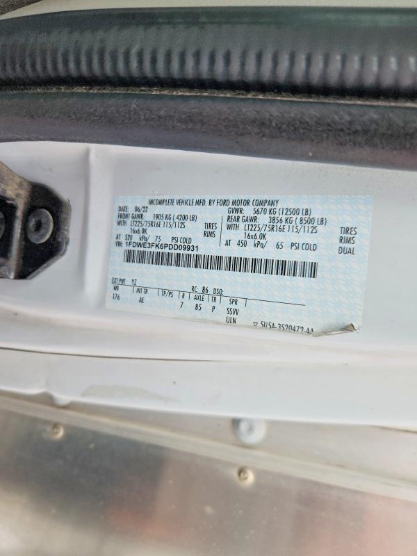 69572116 :رقم المزاد ، 1FDWE3FK6PDD09931 vin ، 2023 Ford Econoline مزاد بيع