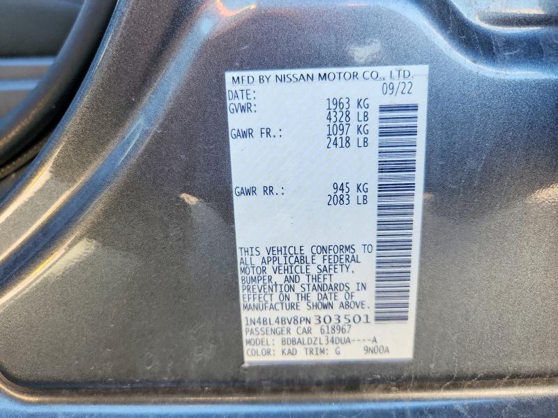 Aukcja sprzedaży 2023 Nissan Altima, vin: 1N4BL4BV8PN303501, numer aukcji: 67497766