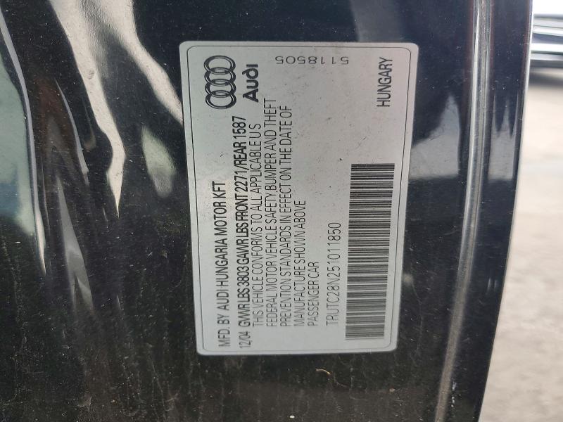 2005 Audi Tt მანქანა იყიდება აუქციონზე, vin: TRUTC28N251011850, აუქციონის ნომერი: 68196486