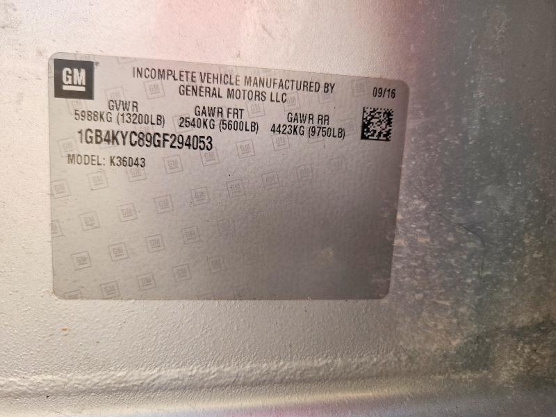 69916116 :رقم المزاد ، 1GB4KYC89GF294053 vin ، 2016 Chevrolet Silverado مزاد بيع
