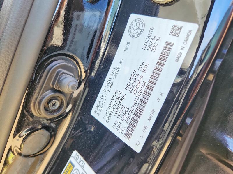 Продаж на аукціоні авто 2020 Honda Cr-v, vin: 2HKRW2H47LH207064, номер лоту: 68404706