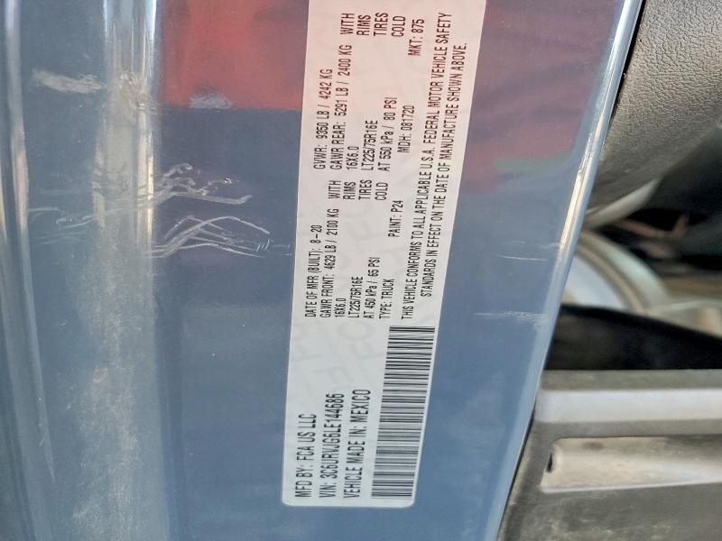 Продаж на аукціоні авто 2020 Ram Promaster 3500, vin: 3C6URVJG6LE144686, номер лоту: 67792126