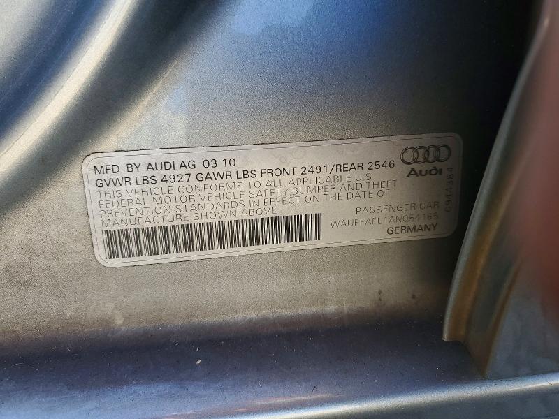 Продажа на аукционе авто 2010 Audi A4, vin: WAUFFAFL1AN054165, номер лота: 67515916