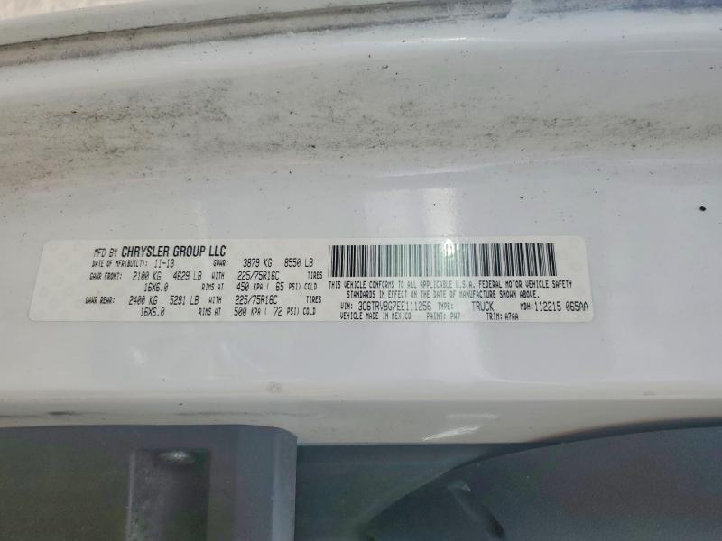 Продажа на аукционе авто 2014 Ram Promaster 1500, vin: 3C6TRVBG7EE111256, номер лота: 67561336