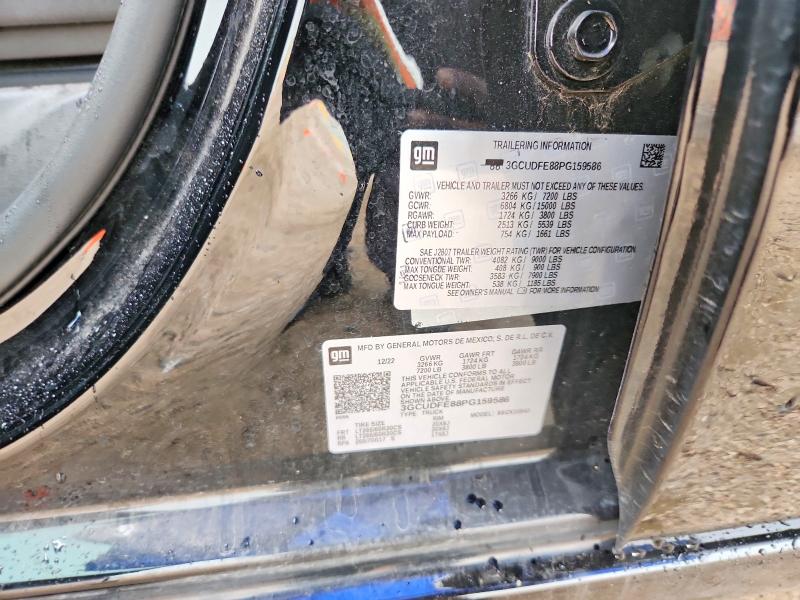 2023 Chevrolet Silverado მანქანა იყიდება აუქციონზე, vin: 3GCUDFE88PG159586, აუქციონის ნომერი: 67411346