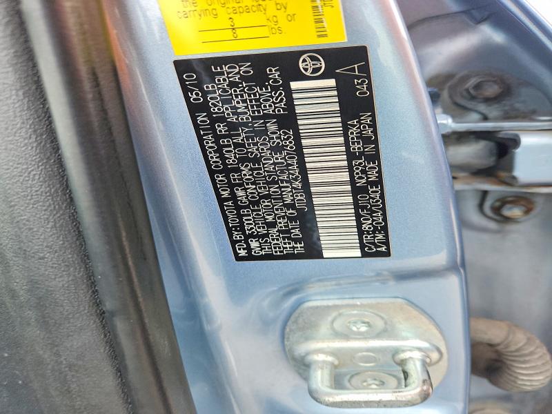 Продаж на аукціоні авто 2010 Toyota Yaris, vin: JTDBT4K34A4076832, номер лоту: 67802216