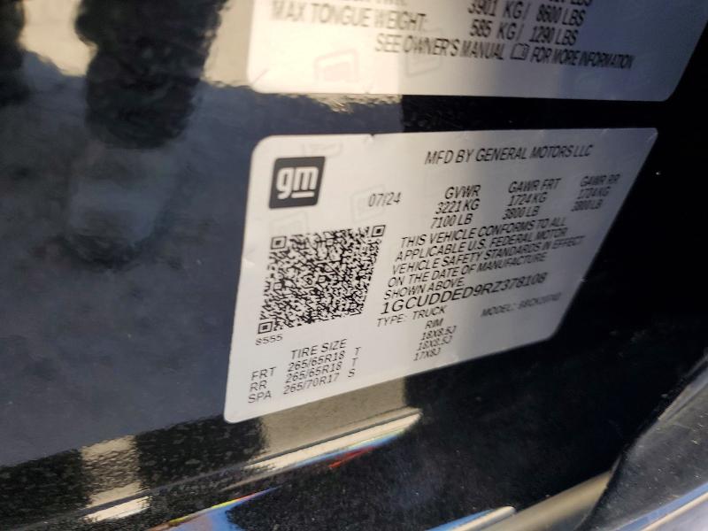 69910406 :رقم المزاد ، 1GCUDDED9RZ378108 vin ، 2024 Chevrolet Silverado مزاد بيع