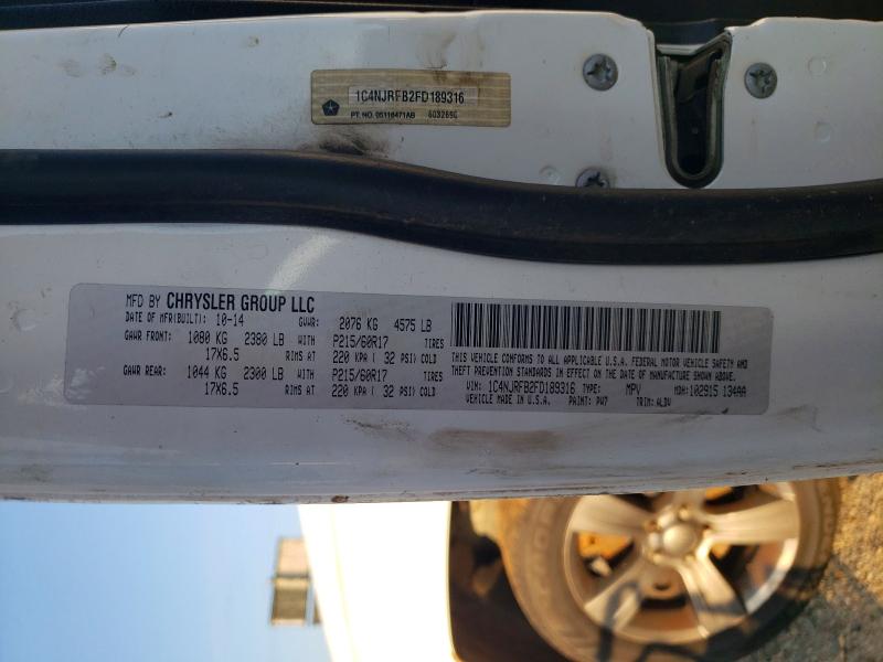 2015 Jeep Patriot მანქანა იყიდება აუქციონზე, vin: 1C4NJRFB2FD189316, აუქციონის ნომერი: 68862606