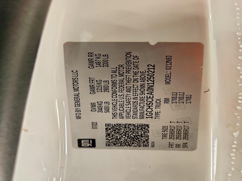 Aukcja sprzedaży 2022 Chevrolet Colorado, vin: 1GCHSCEA0N1250212, numer aukcji: 69967526