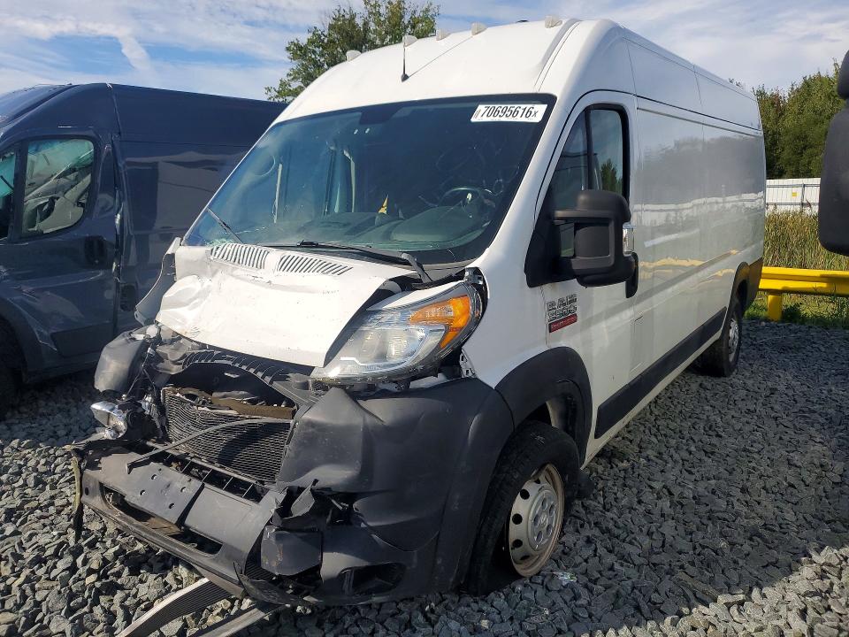 70695616 :رقم المزاد ، 3C6URVJG9KE501115 vin ، 2019 Ram Promaster 3500 مزاد بيع