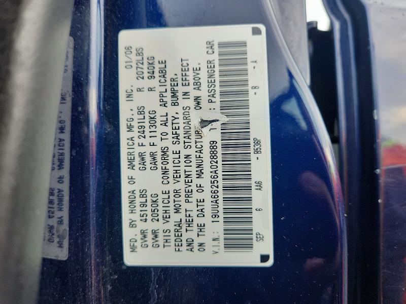 2006 Acura 3.2tl მანქანა იყიდება აუქციონზე, vin: 19UUA66256A028889, აუქციონის ნომერი: 69110426