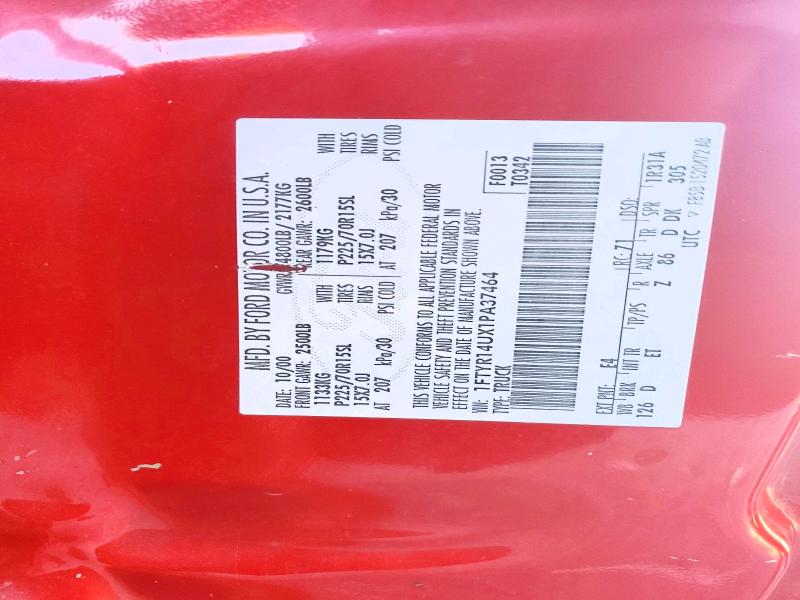 2001 Ford Ranger მანქანა იყიდება აუქციონზე, vin: 1FTYR14UX1PA37464, აუქციონის ნომერი: 68093806