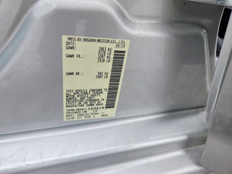 Продаж на аукціоні авто 2020 Nissan Altima, vin: 1N4BL4BVXLC169628, номер лоту: 68275926
