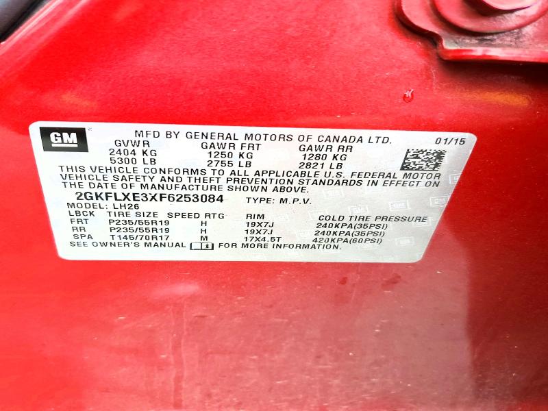 Auction sale of the 2015 Gmc Terrain, vin: 2GKFLXE3XF6253084, lot number: 69450486