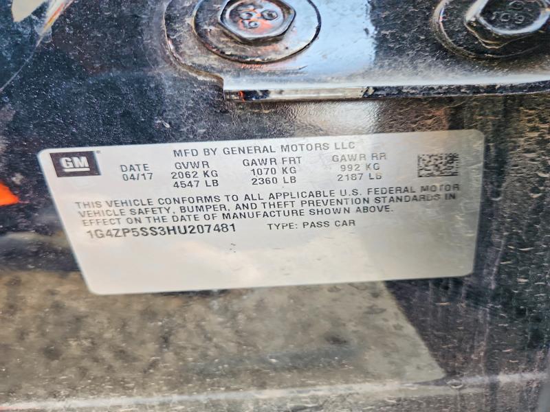 Aukcja sprzedaży 2017 Buick Lacrosse, vin: 1G4ZP5SS3HU207481, numer aukcji: 70477466