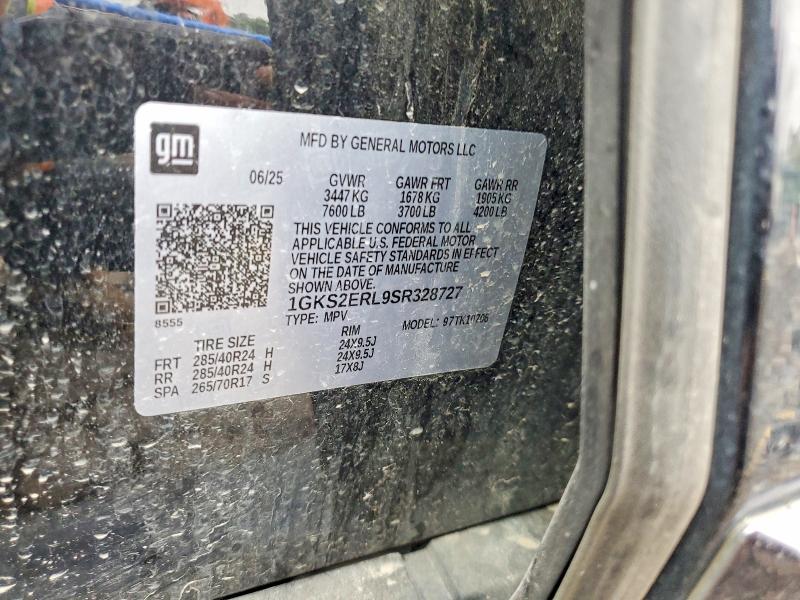 Auction sale of the 2025 Gmc Yukon, vin: 1GKS2ERL9SR328727, lot number: 69345916