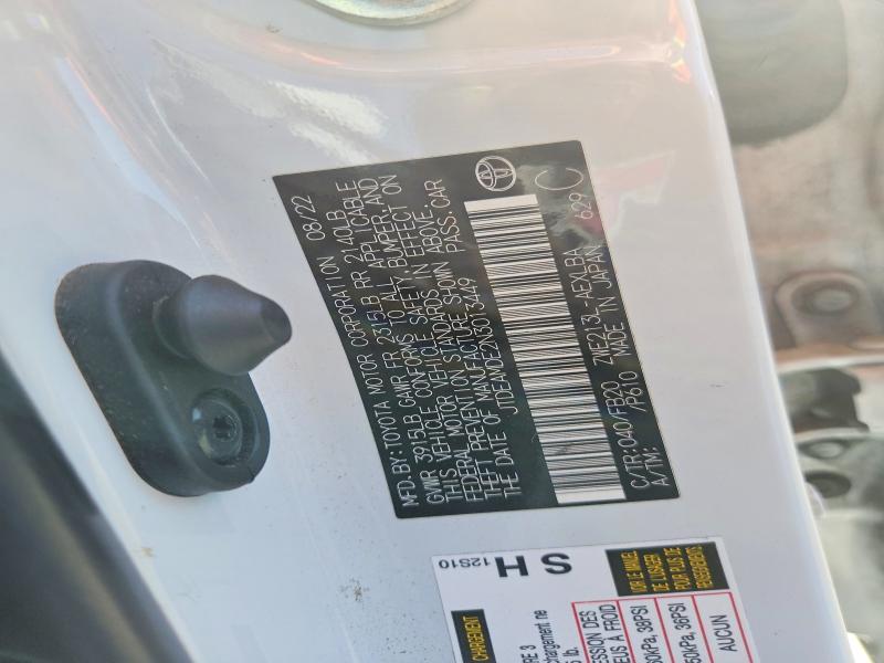 Aukcja sprzedaży 2022 Toyota Corolla, vin: JTDEAMDE2N3013449, numer aukcji: 68262426
