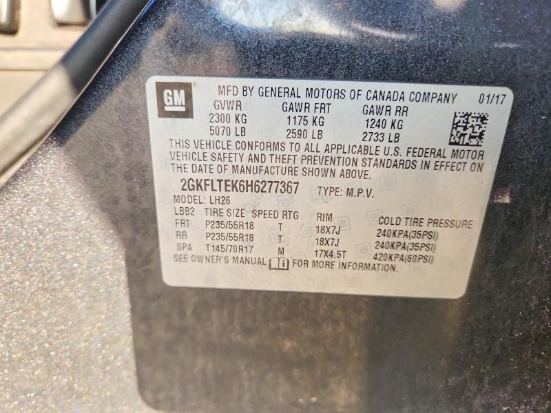 Продажа на аукционе авто 2017 Gmc Terrain, vin: 2GKFLTEK6H6277367, номер лота: 68823026