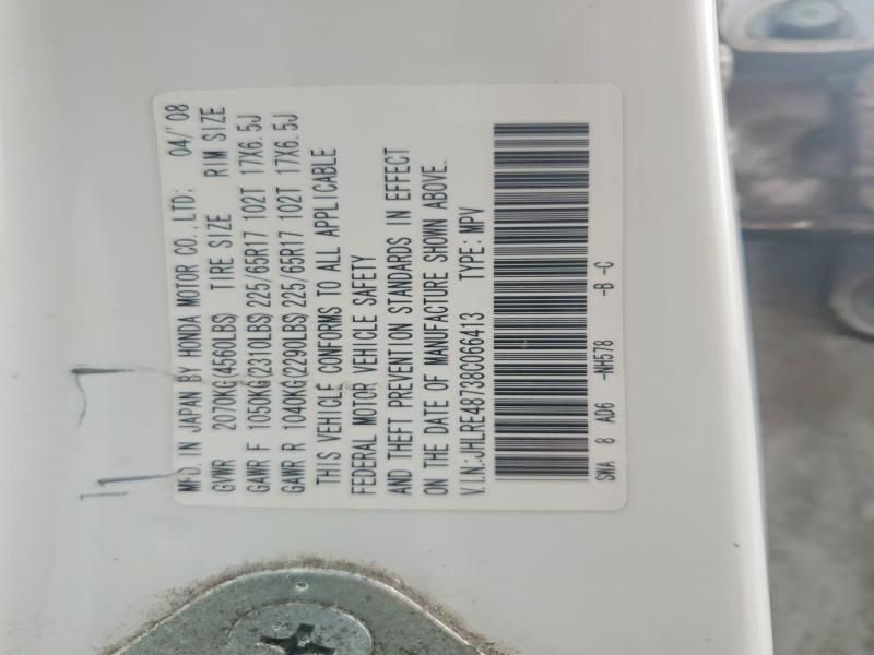 Aukcja sprzedaży 2008 Honda Cr-v, vin: JHLRE48738C066413, numer aukcji: 69623556
